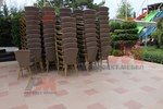 Стифиращи столове от ратан за малки заведения